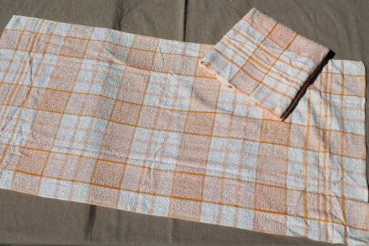 photo of huge lot unused vintage cotton bath towels & hand towels, 1940s new old stock Cannon towels #9