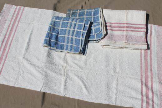 photo of huge lot unused vintage cotton bath towels & hand towels, 1940s new old stock Cannon towels #15