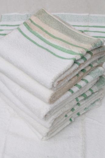 photo of huge lot unused vintage cotton bath towels & washcloths, 1940s new old stock Cannon towels #2