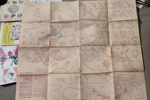 photo of huge lot vintage embroidery transfers, Vogart, Workbasket needlework designs etc. #18