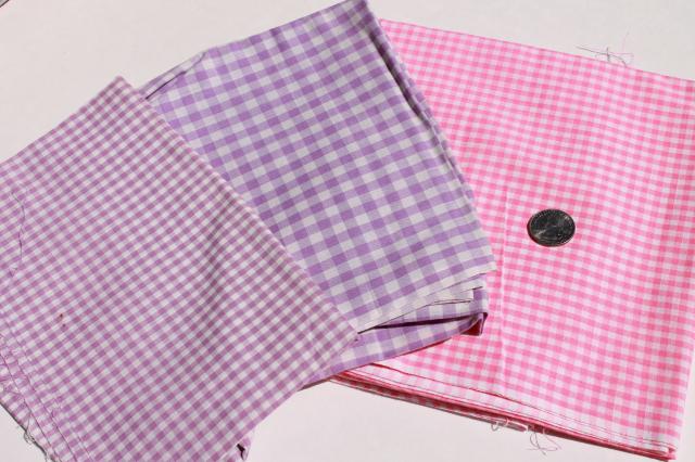 photo of huge lot vintage fabric, retro prints & solid colors for sewing, quilting, crafts #4