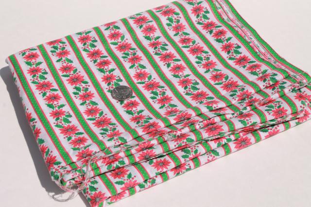 photo of huge lot vintage fabric, retro prints & solid colors for sewing, quilting, crafts #15