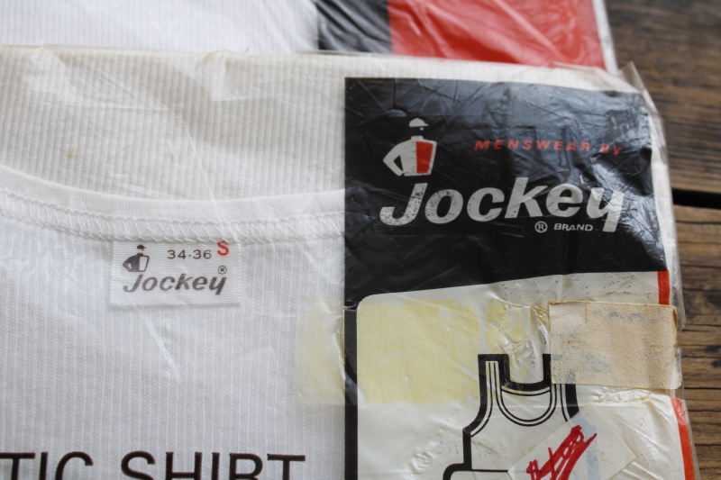 photo of huge lot vintage men's plain white tank undershirts deadstock in original packages, small & medium sizes  #14