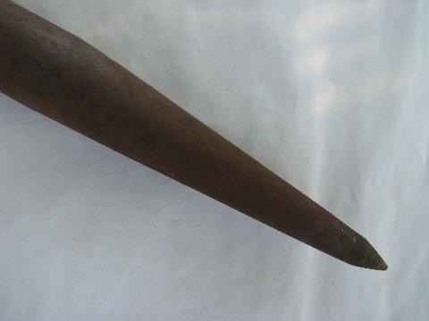 photo of huge old Fairmount #212 2-3/8 inch spud wrench, heavy ironworker's tool #4