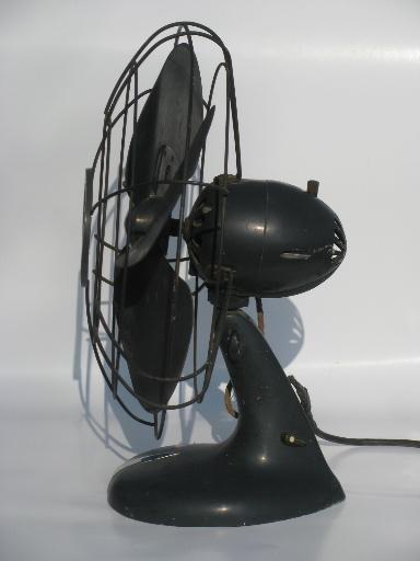 photo of huge old Westinghouse industrial fan, unrestored art deco vintage electric #2