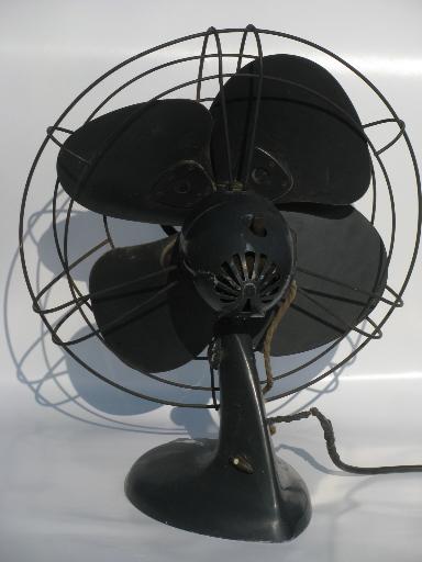 photo of huge old Westinghouse industrial fan, unrestored art deco vintage electric #3