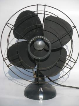 catalog photo of huge old Westinghouse industrial fan, unrestored art deco vintage electric