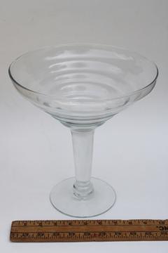 catalog photo of huge oversized cocktail glass, retro bar decor, 'punch bowl' for party drinks!