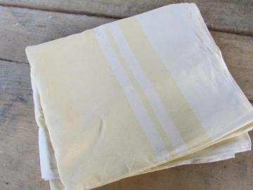 catalog photo of huge vintage pure linen tablecloth, vintage Madeira / Portugal, mustard gold