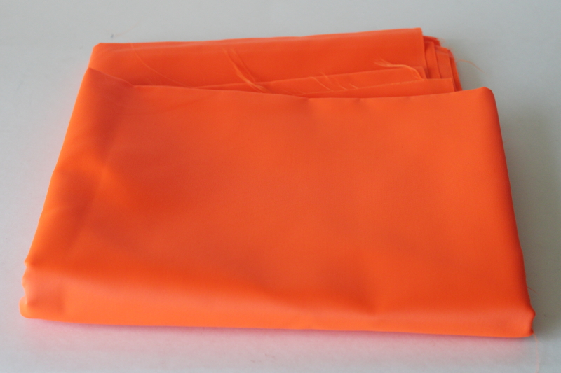 photo of hunter or safety orange nylon twill fabric for outdoor gear or clothes  #1