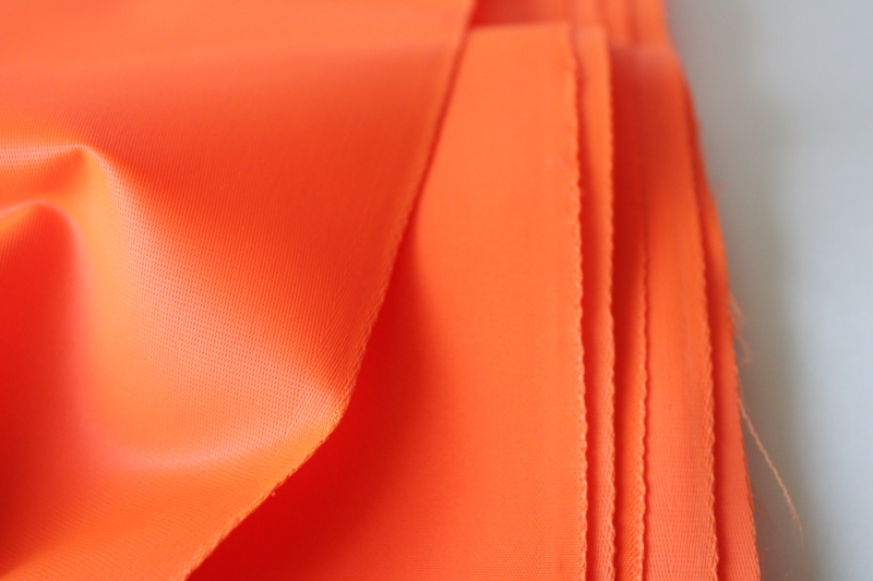 photo of hunter or safety orange nylon twill fabric for outdoor gear or clothes #2