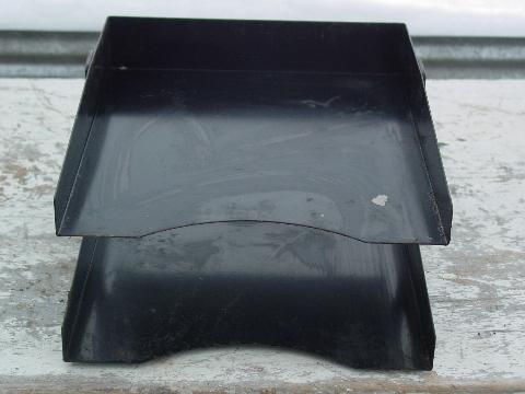 photo of industrial machine-age desk letter tray #3