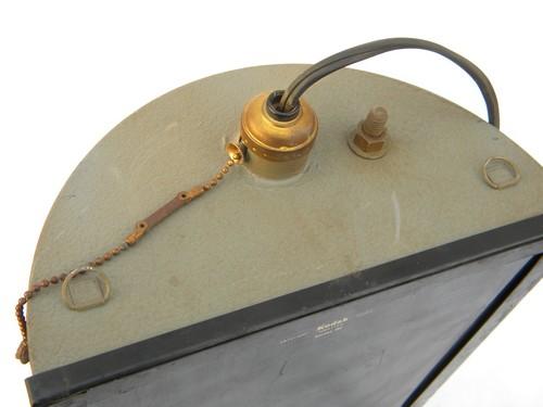 photo of industrial vintage Kodak model C photography safelight w/amber filter #5