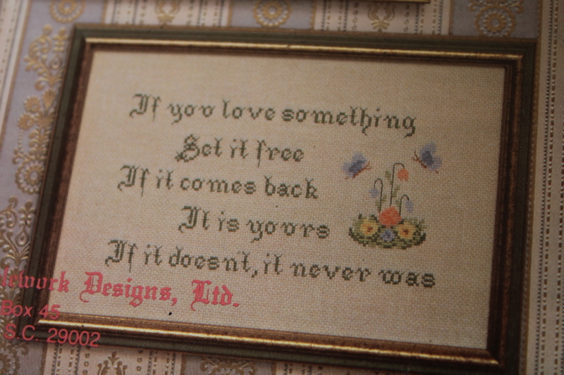 photo of inspirational cross stitch designs, charted patterns for words to live by and prayers #9