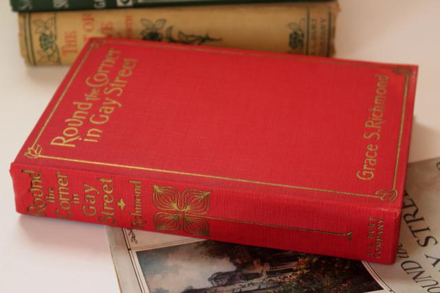 photo of instant collection vintage books, romances w/ gibson girl antique cover art #4