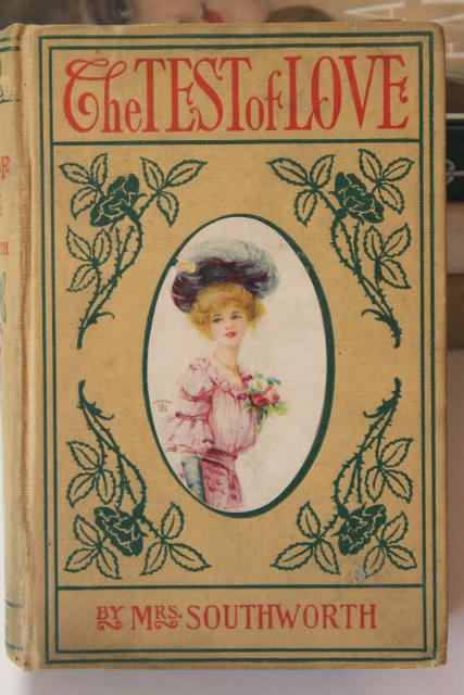 photo of instant collection vintage books, romances w/ gibson girl antique cover art #12