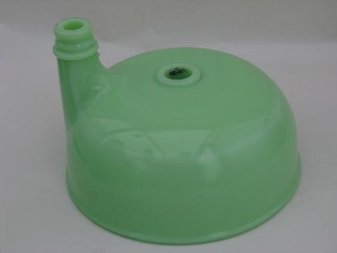 photo of jadite green vintage depression kitchen glass juicer bowl for mixer #3