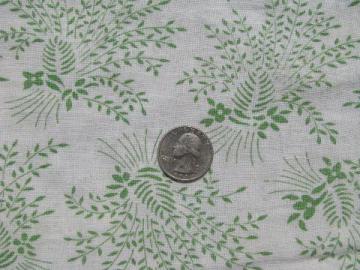 catalog photo of jadite green wheat sheaves, 1930's vintage print cotton feedsack fabric