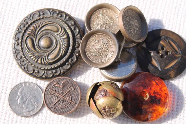 photo of jar of old antique vintage buttons from five generations family farm, many 1800s #8