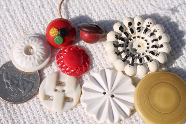 photo of jar of old antique vintage buttons from five generations family farm, many 1800s #9