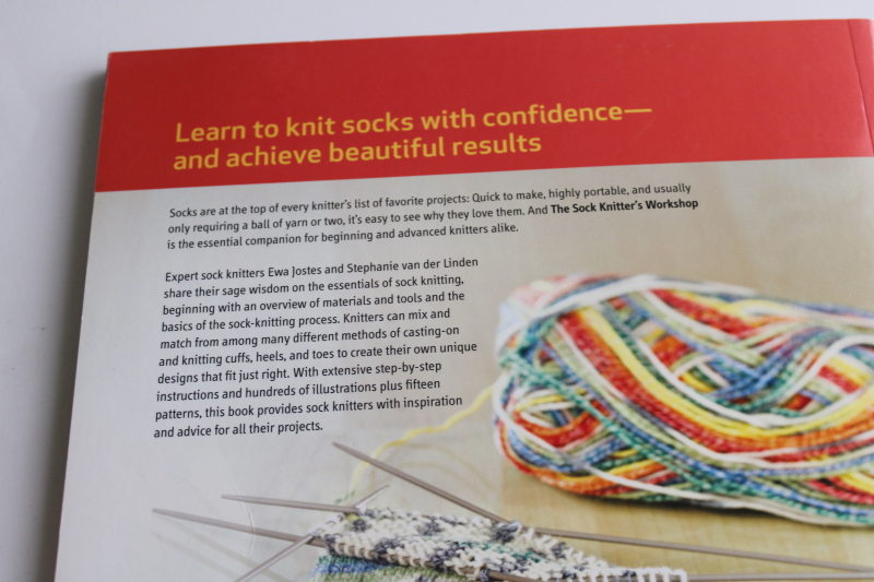 photo of knitting socks, patterns & general techniques Sock Knitter's Workshop softcover book  #13