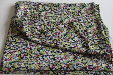 catalog photo of ladylike floral print imitation silk fabric, silky rayon or high quality poly 