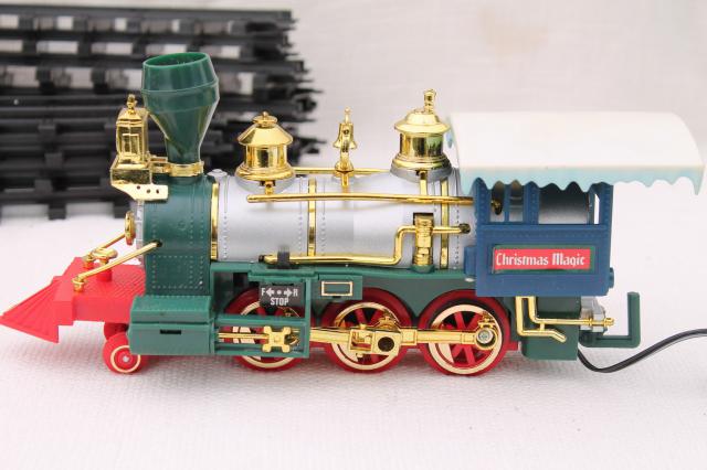 photo of large Santa Claus train, working plastic electric train for Christmas village or under the tree #5