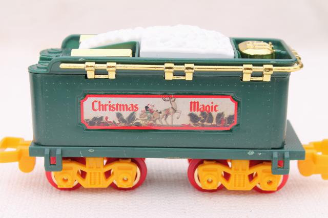 photo of large Santa Claus train, working plastic electric train for Christmas village or under the tree #6