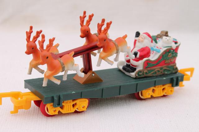 photo of large Santa Claus train, working plastic electric train for Christmas village or under the tree #7