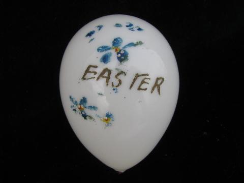photo of large Victorian vintage hand blown glass egg, vintage Easter #1