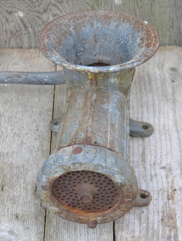 photo of large antique Husquvarna/Reliance 22 meat grinder/food chopper Sweden #3