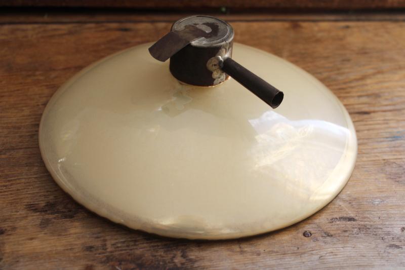 photo of large antique mercury glass reflector for wall mount kerosene oil lamp bracket #6