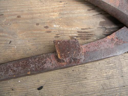 photo of large antique tin snips / metal shears blacksmith's anvil hardy tool #5