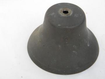 catalog photo of large antique vintage brass swiss cow bell cowbell