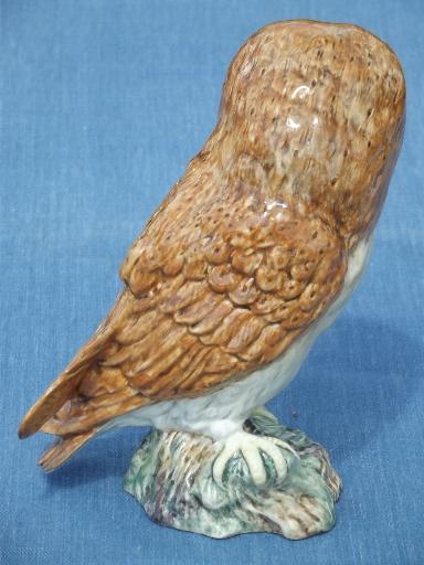 photo of large barn owl, vintage Beswick - England china figurine 8'' tall #3