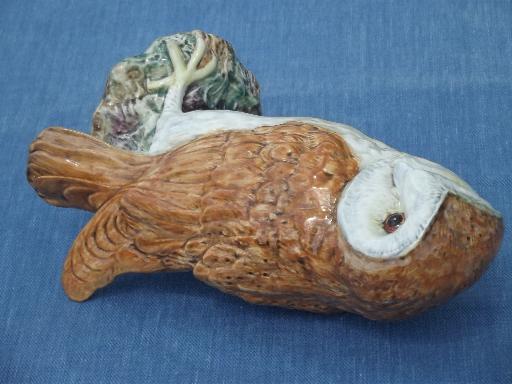 photo of large barn owl, vintage Beswick - England china figurine 8'' tall #6