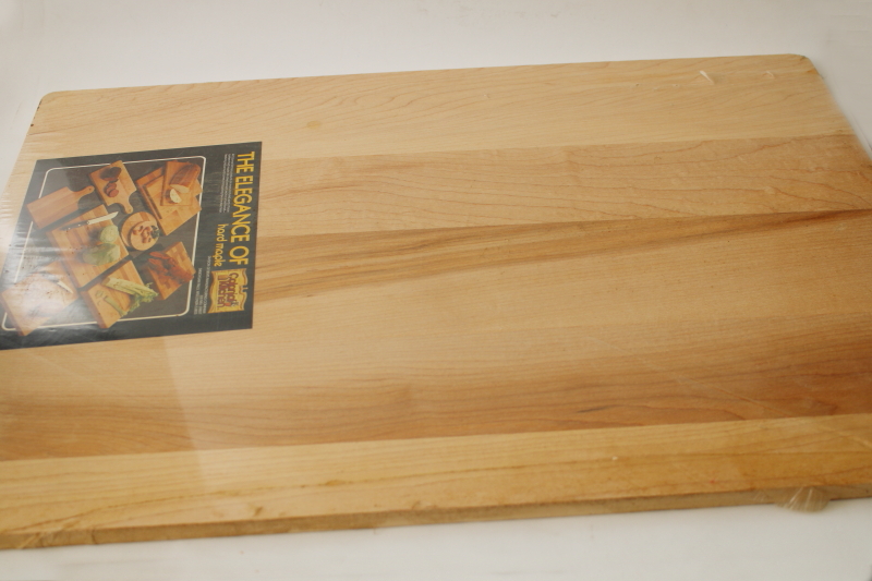 photo of large hardwood kitchen board, vintage rock maple chopping cutting board or serving tray #5