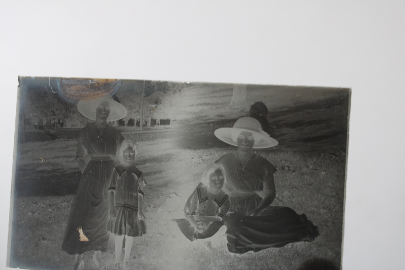 photo of large lot antique photographic supplies advertising boxes full of old glass plate photo negatives  #6