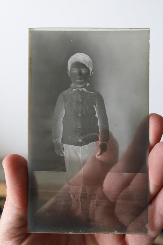 photo of large lot antique photographic supplies advertising boxes full of old glass plate photo negatives  #7