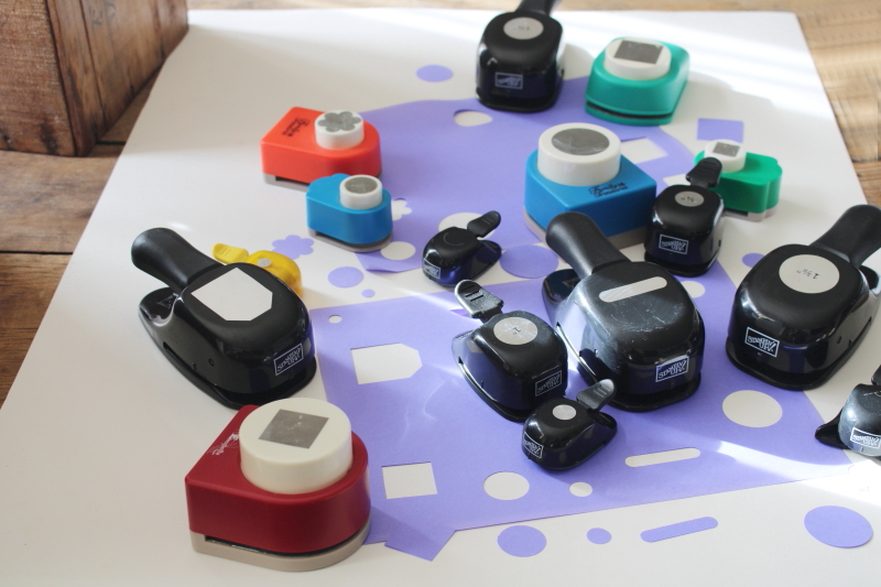 photo of large lot paper punches for scrapbooking shapes & tags Marvy Uchida, Stampin Up etc  #1