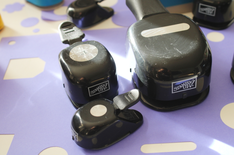 photo of large lot paper punches for scrapbooking shapes & tags Marvy Uchida, Stampin Up etc  #2