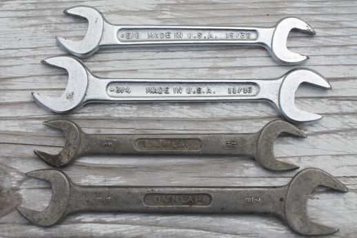 photo of large lot used combination wrenches, box end & open end wrenches, Craftsman etc. #5