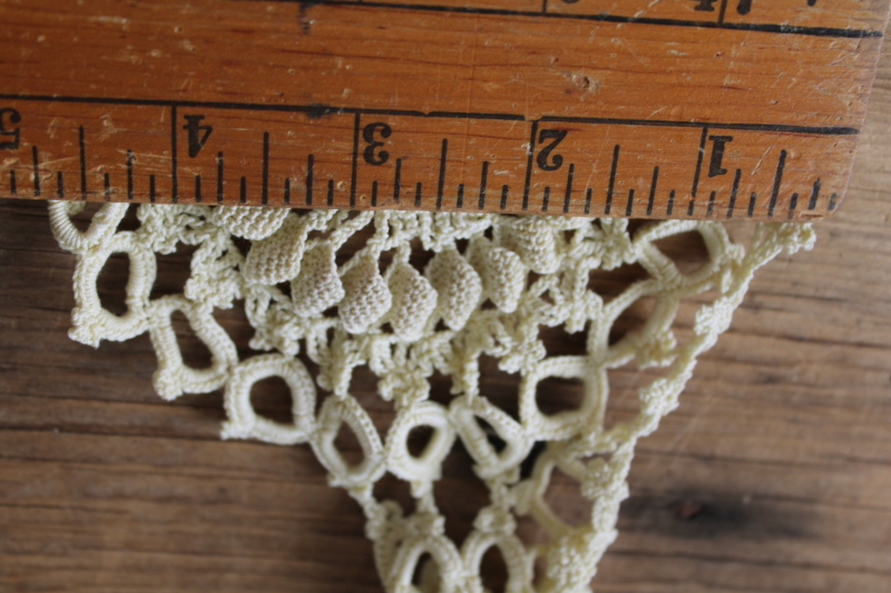 photo of large lot vintage lace edgings & trims, shabby salvaged crochet lace for sewing, upcycle projects  #6