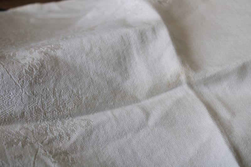 photo of large lot vintage rayon blend damask napkins, mix and match sets different patterns #7