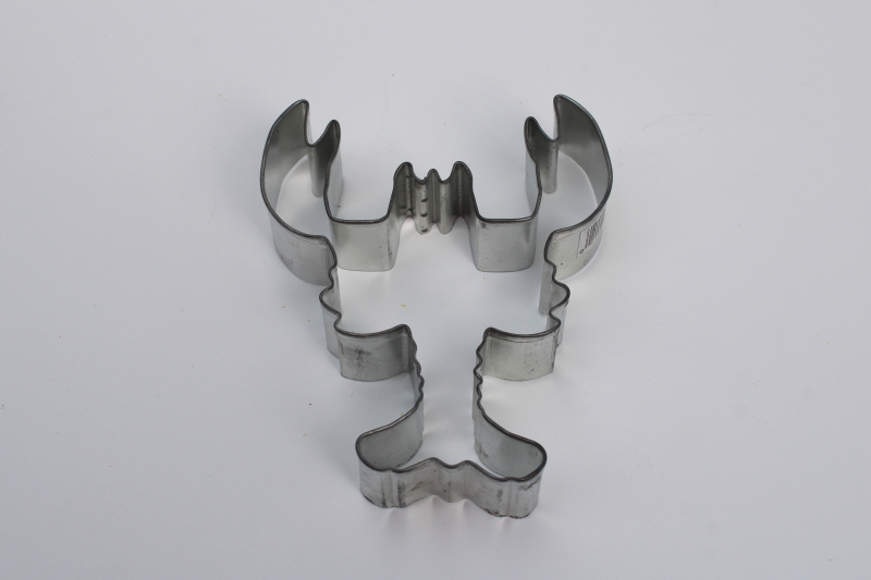 photo of large metal lobster cookie cutter for making sandwiches or coastal decor crafts  #2