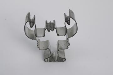 catalog photo of large metal lobster cookie cutter for making sandwiches or coastal decor crafts 