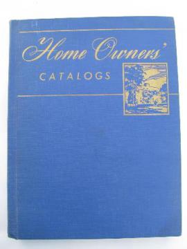 catalog photo of large mid-century Eames vintage, illustrated architectural advertising catalog with color graphics.