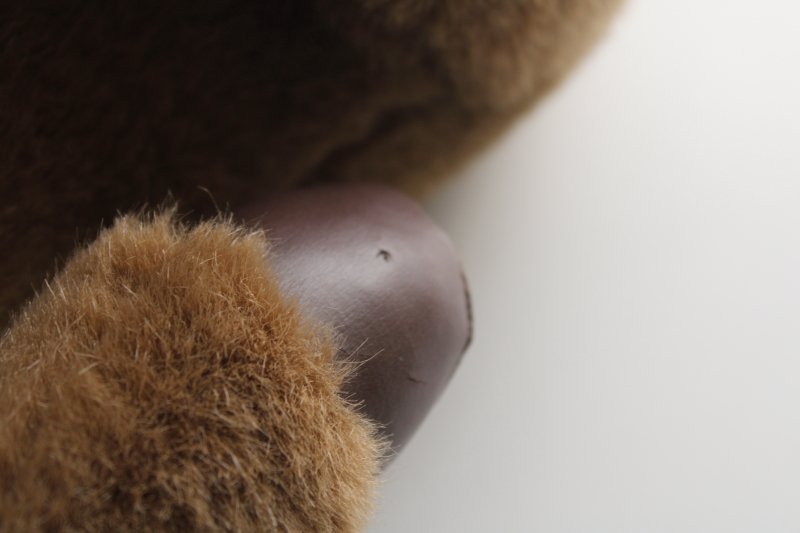 photo of large moose plush toy, Fiesta realistic stuffed animal w/ leather like hoofs #8