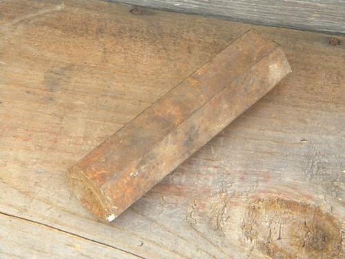 photo of large old bridge builder or blacksmith anvil rivet header tool #1