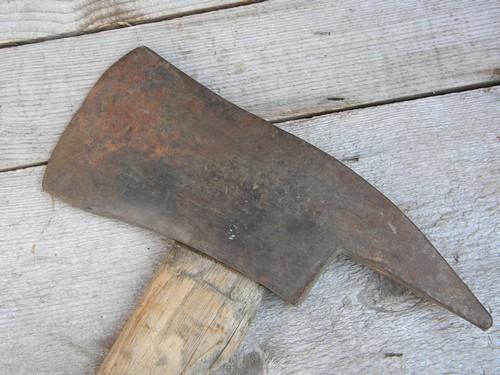 photo of large old firefighter/fireman's fire axe w/ pick spike poll #3